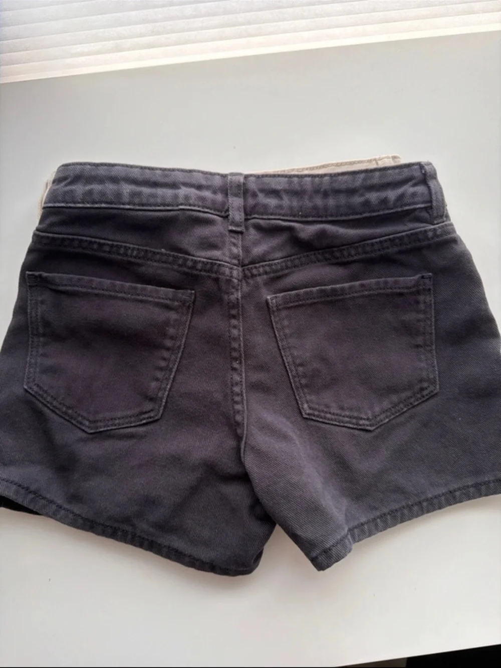 Kids Two-Pack denim shorts- Black & Cream